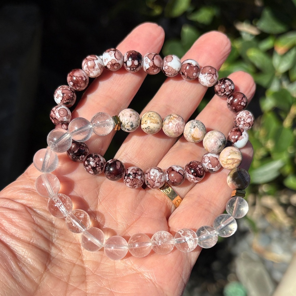 Natural Geniune Stones Bracelets Set (2)
